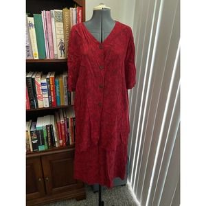 Vintage red two piece